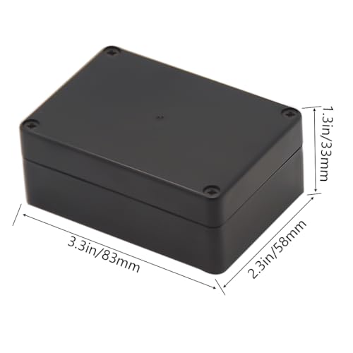 Zulkit IP65 Waterproof Black Electrical Junction Box 3.94 x 2.68 x 1.97inch