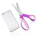 Scalloped Pinking Shears, P.LOTOR 9.3 Inches Stainless Steel Handled Professional Dressmaking Sewing Scissors Zig Zag Fabric Craft Scissors (Scalloped)