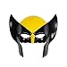 MARVEL Wolverine Official Adult Halloween Accessory Kit - Plastic Mask with Elastic Strap plus Two Claw Accessories