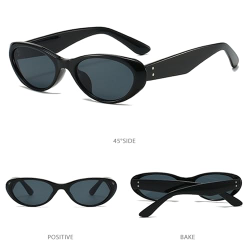 Lunettes de soleil œil de chat protection UV400 à rivets tendance - 5