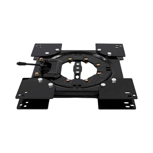 Siège Universel Rotatif à 360°, Console Pivotante en 5,5cm Haut, 4 Positions de Rotation 0°/90°/180°/360°, Orifices de Fixation Multiples, Compatible...