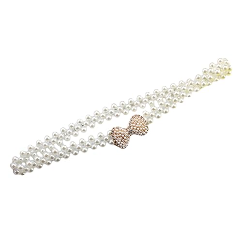Elastic Pearl Belt for Womens Pearls Waist Chain Formal Dress Belt Wedding Bridal Sash Belt