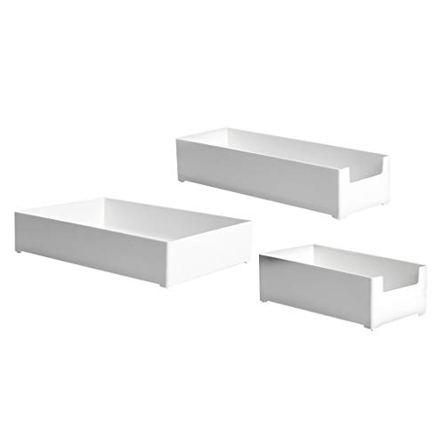 Preisvergleich Produktbild freneci 3 Teilige Kunststoff Schubladenablage für Küchenutensilien Badezimmer BPA Free