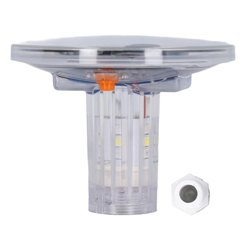 Solar Strobe Warning Light, Waterproof LED Flashing Safety Light, Outdoor Emergency Warning Lamp with Switch for Construction Traffic Dock Marine Beacon Road Signs