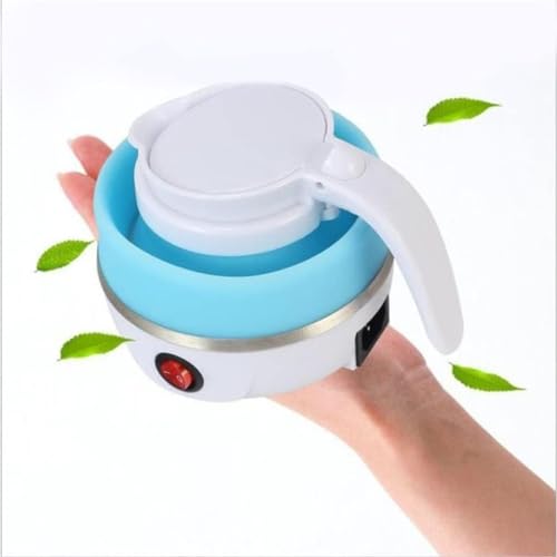 Mini tetera eléctrica plegable de silicona para viaje miniatura 4