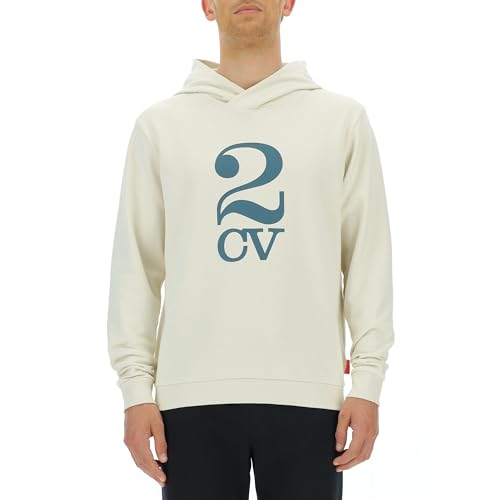 Sweatshirt Citroën Homme à Capuche 2CV Logo Large Print C23w en Coton