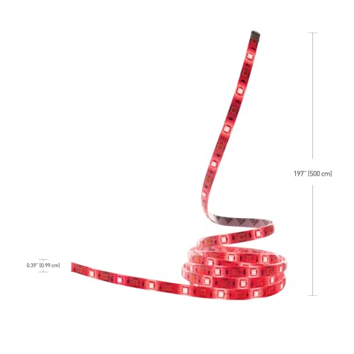 Image of Globe Electric 50053 Collection Smart Strip Light, 16.4 ft, Multi-Color, 300 Lumens