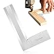90°Precision Hair Angle, Try Square 63 x 40 mm 90 Degree Angle Try Angle Ruler Measuring Tool