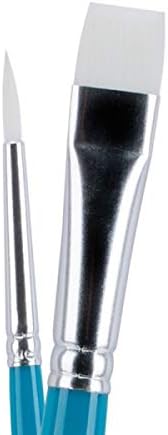 Miniatura 7 de Creative Mark Pinceles de pintura líquida para enmascarar (juego de 10)  Pinceles de acuarela contienen pelo sintético con asas cortas de madera