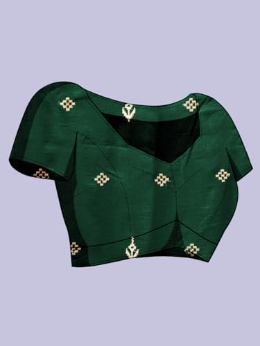 Image of Jaanvi fashion Women's Pasapalli Design Sambalpuri Silk Saree with Swarovski Work & Blouse Piece