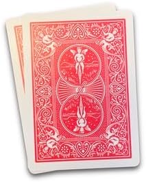Miniatura 3 de Ted's Sterling Magic Precision Red Rider Back Bicicleta Svengali Deck con instrucciones para más de 100 trucos (6 de clubes)