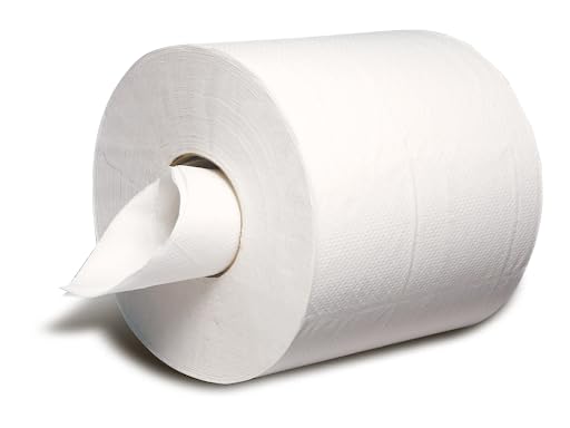 AVG- Center Pull White Paper Towel 2-Ply High Capacity Tissue Paper Commercial Janitorial and Home Easy Pull - 6 Rolls/Case