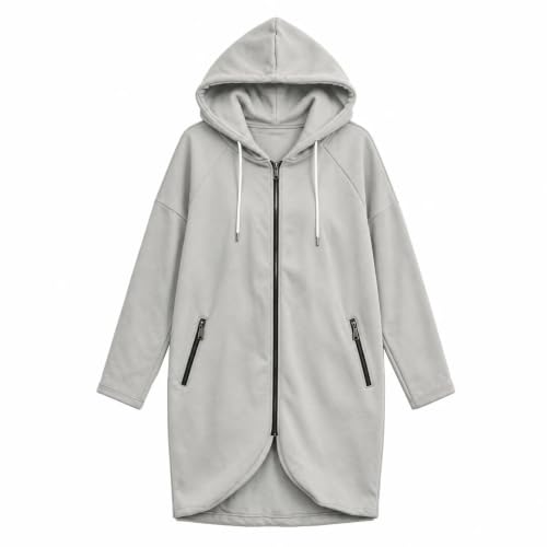 Long Hoodies For Women Oversized Full Zip Up Coats With Pockets - image 4
