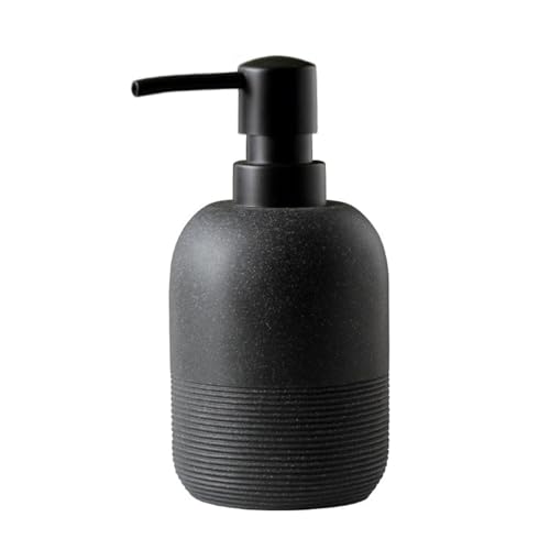 Generisch 2026 Distributeur de shampooing, anti-fuite, pour articles de voyage, cosmétiques, récipient rechargeable pour salon, salle de sport (noir, 15,7 x 7,8 cm)