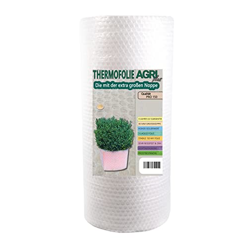 AGRI plus Burbuja aislante de burbujas - para hibernación y protección contra heladas para invernadero y plantas en maceta - 3,5 m x 50 m = 175 m² Cover
