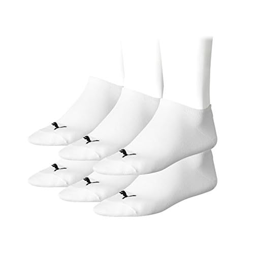 PUMA Unisex Invisible Sneaker Socken 6er Pack, Größe:43-46;Farbe:white