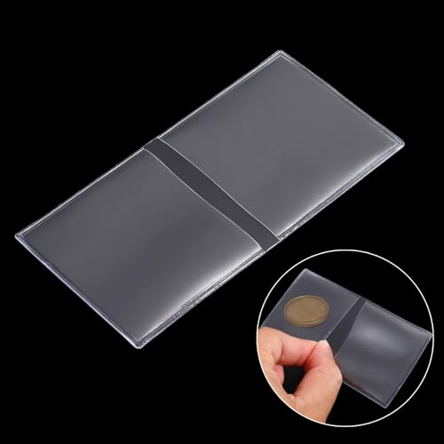 Protectores para Monedas YOKIVE 50 piezas Transparentes 2.13x4.17 in miniatura 6