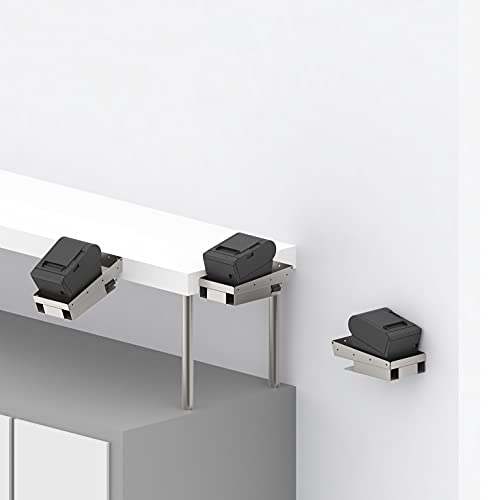 Image of Stainless Steel Printer Tray (for POS and KDS Printer, Point of Sale and Kitchen Display, Mounts to Wall or Shelf Edge) (Storage Compartment)