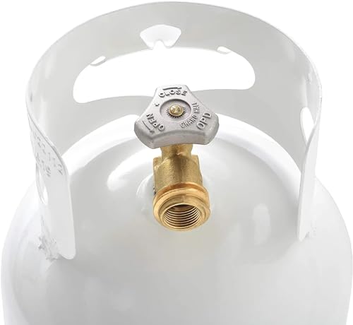 Flame King Gas Hauler 10LB Propane Tank Plus Adapter Hose, Black