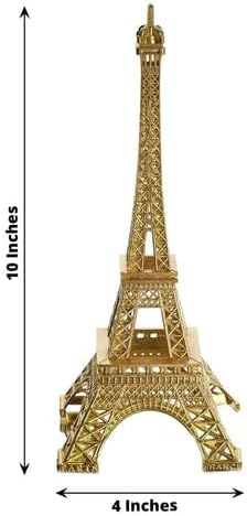 Miniatura 3 de Efavormart 10 pulgadas  Oro  Centro de mesa de la Torre Eiffel  Decoración para pastel de la Torre Eiffel  Figura decorativa
