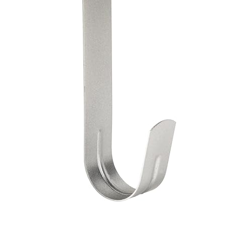 Image of Slim Over The Door Wreath Hanger for Front Door, 12 inch Silver 2 Pack