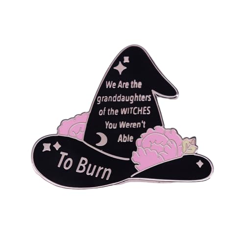 Witch Hat Enamel Pin Brooch For Women Girls Boys Cute Funny Halloween Black Magic Witch Star Flowers Brooches Novelty Fashion Lapel Pins Holiday Party Badges Button Backpacks Clothing Bags Hats Jewelry Gift