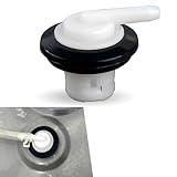 Flygun 1 PC Automotive Fuel Tank Vent Plug, Durable Fuel Tank Vent Valve and Gasket Kit, Vent Hole Plug W-004, Compatible with Ford 1980-1996 F150 F250, 1980-1997 F350 (Black & White)