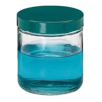 Cole-Parmer Pre-Cleaned Wide-Mouth Jar, Clear Glass, 250mL: 24/CS