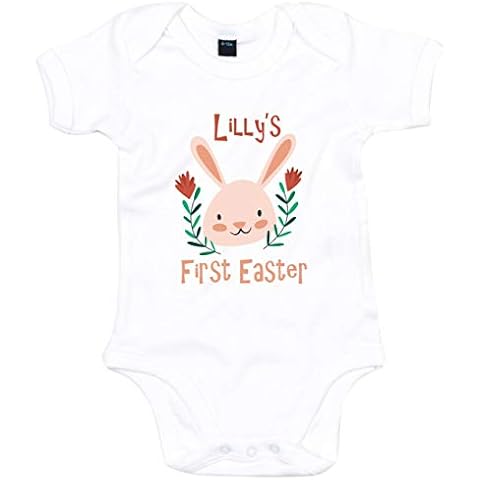 Personalised Floral Bunny Baby Grow for Easter Cover