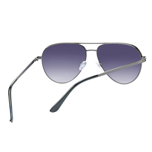 Image of IDEE | 100% UV protected | Unisex | Full Rim | Pilot | Frame Alloy Metal | Lens: Gradient Polycarbonate - IDSO205
