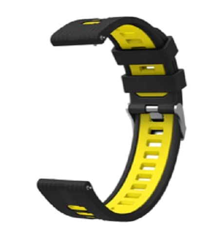 Image of Colorcase Smart Watch Strap Silicon Dual Tone Compatible with Syska Stellar SW280 Smart Watch - Dual Tone Band