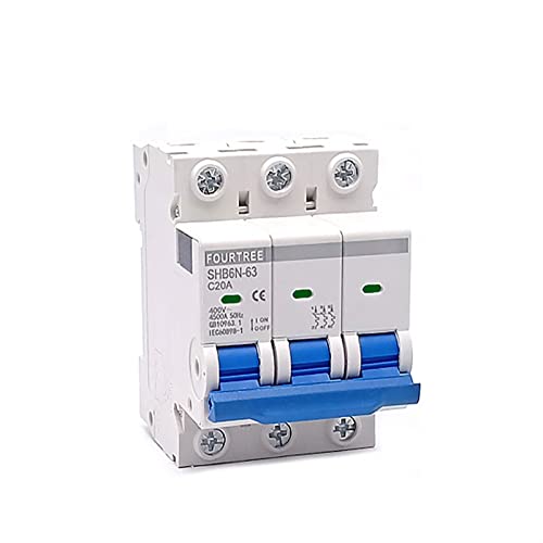 Disjoncteur rail DIN 3P 20A interrupteur d'air pour boîte de distribution