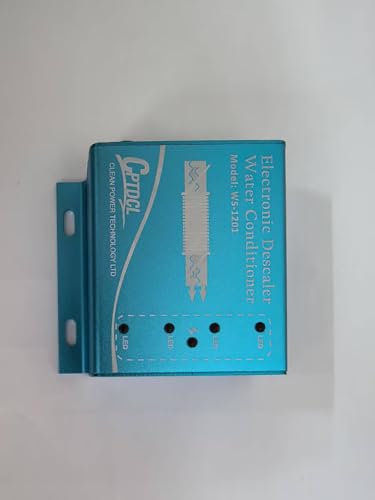 Elektronischer Wasserentkalker, salzfreier harter Wasseraufbereiter, reduziert Kalk, verhindert Ablagerungen (blau)