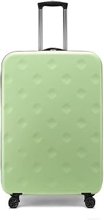 Bagagem dobrável criativa, bagagem de armazenamento portátil com rodas universais, pode ser totalmente dobrada em estado ultrafino, pode ser colocada em mala pequena de 50 cm, Verde-grama