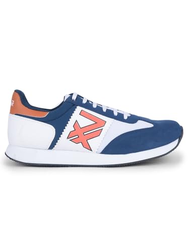 Image of Liberty LEAP7X BACKAM-1E Casual Shoes for Men with PU Upper | EVA Sole Coloured Lacing Sneakers | Soft & Comfortable Footbed | Memory Foam Insole | Quick-Wear Elastic Laces | Stylish & Modern