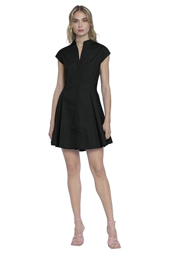 Image of Donna Morgan Women's High Neck Fit and Flare Shirtdress Women's Dress | Summer Dresses for Women