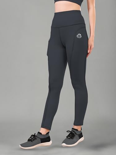Image of Women High Rise Gym Wear Tights Stretchable Yoga Pants Fitness Leggings Gym Pants Multipurpose Slim Fit Track Pant Workout Active Wear Lower