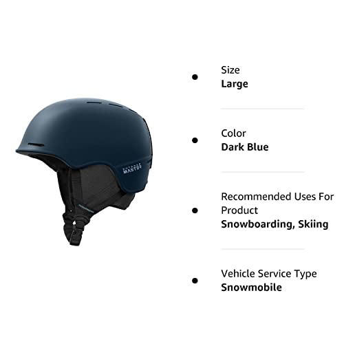 Outdoormaster Ski Helmet With Audio-Ready Function, Impact-Snowboard Helmet For Men, Women,Youth & Kids - Dark Blue - M #TOP6