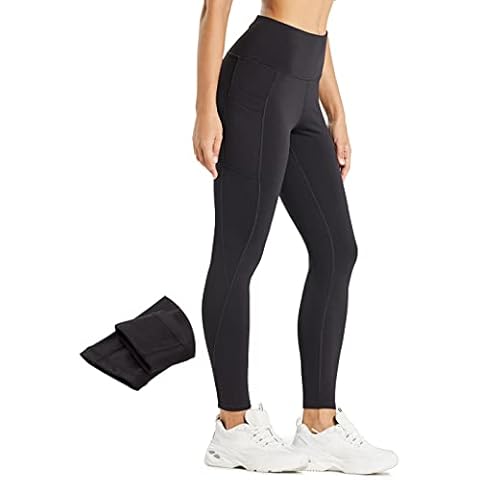 Comallan Women's Fleece Lined Running Leggings Cover