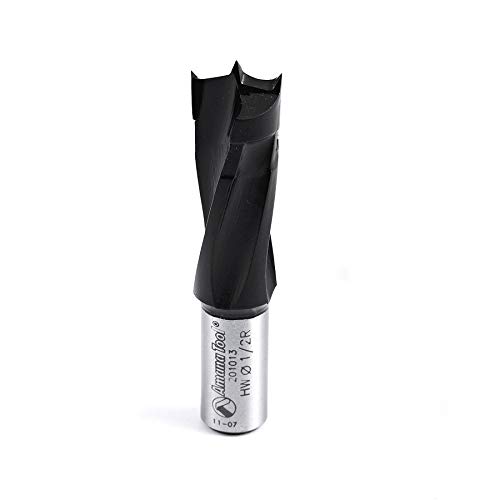 Amana Tool - 201013 Carbide Tipped Brad Pt. Boring Bit R/H 1/2 Dia x 57mm Long x 10mm Sh