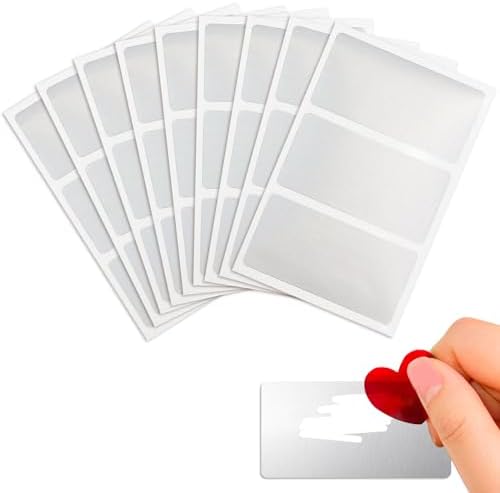Amazon com : Scratch Off Stickers 240 Pack 2 quot x1 quot Rectangular Gray