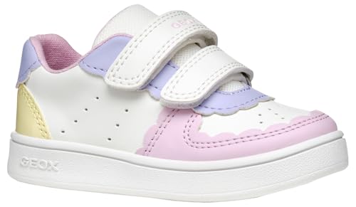 Geox Jungen Mädchen B ECLYPER Girl A Sneaker, White/Lt Yellow,...