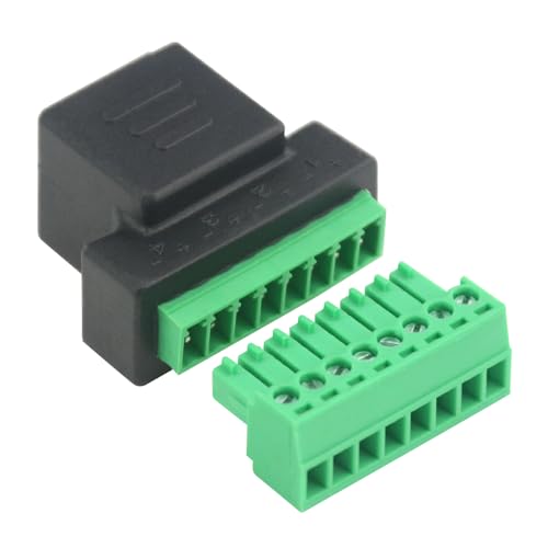 Conector RJ45 hembra a terminal de tornillo 4 unidades miniatura 3