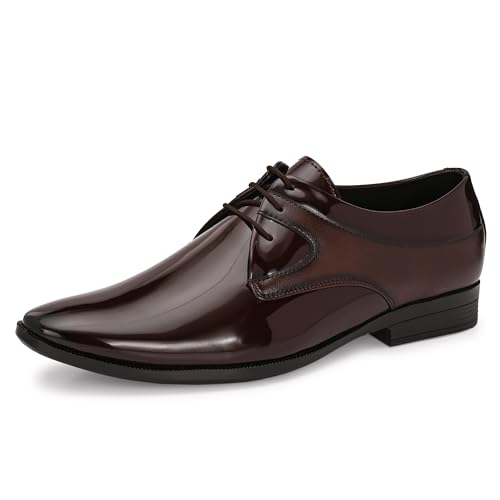 Image of Centrino Men's Formal Lace-Up Shoes | Soft & Comfortable Formal Shoe| Stylish-Looking Footwear (9358)