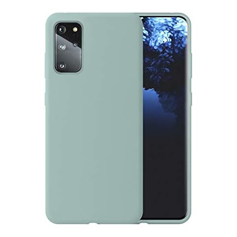 Liquid Silicone Phone Case for Samsung S20 FE 5G G780 G781 6.5" Full Body Protection/Shockproof/Gel Rubber/Cover Case Drop Protection Pale Green Cover
