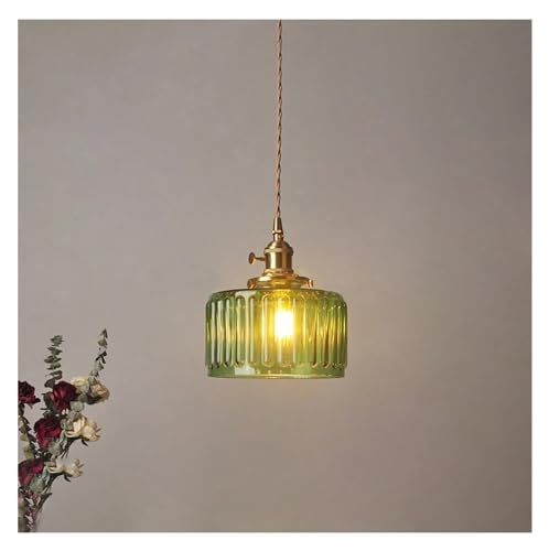 Lámpara Colgante de Cristal, decoración de diseño, Accesorios de iluminación Led Colgantes Compatible with ., luminaria Japonesa de Cobre Moderna, suspensión,Luminaria