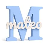 Letra Personalizada con Nombre en 3D, Inicial Decorativa para Habitación Infantil, Bebé, Niño o Niña, Regalo Personalizado para Cumpleaños, Bautizo, Comunión, Colores y Tamaños a Elegir