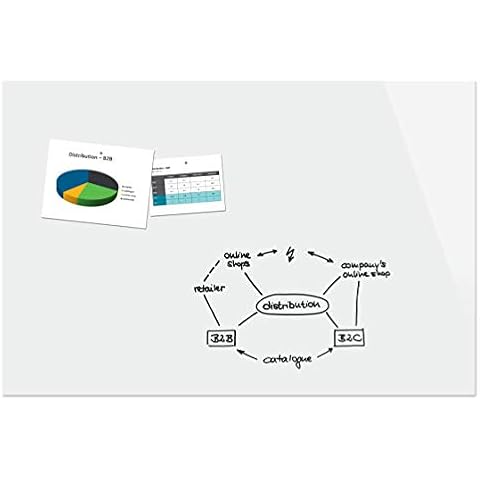 Be!Board B1600 Große Glas-Magnettafel / Whiteboard rein-weiß, 180 x 120 cm Cover