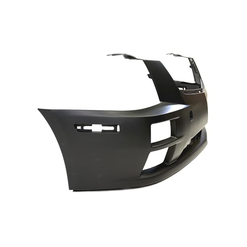 Image of FitParts Compatible with Cadillac STS 2005-2007 Front Bumper Cover | Primed, Without Headlight Washer Holes, Without headlight washer, Ready to Paint, OEM 12335935, GM1000756