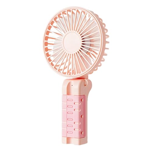 Vesidoloy Ventilador portátil de mano, clip portátil en el ventilador - Clip plegable ventilador personal,3 velocidades de calma portátil Accesorios de enfriamiento pequeños para playa y dsek